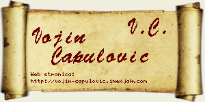 Vojin Capulović vizit kartica